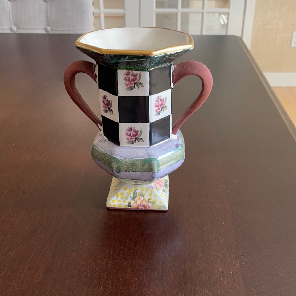 MacKenzie-Childs Hand Painted Vintage Classic Vase